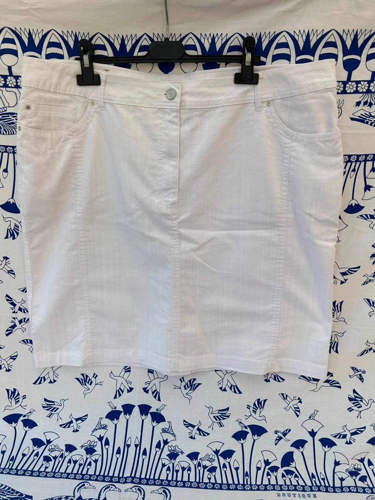 Jupe 50/5XL neuf brandtex blanche femme